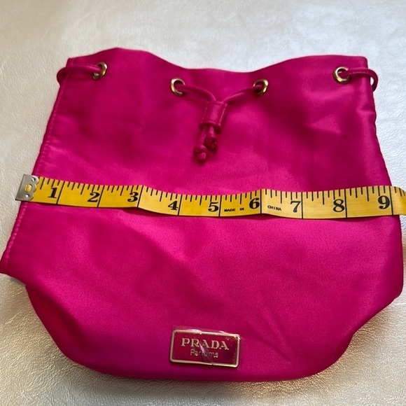 Prada Pink Velvet Backpack with Drawstring Closure main image 5